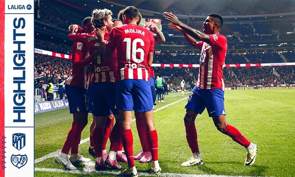 Highlights Atlético de Madrid 2-1 Rayo
